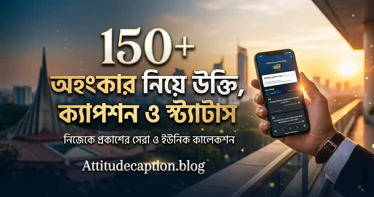 অহংকার নিয়ে ক্যাপশন