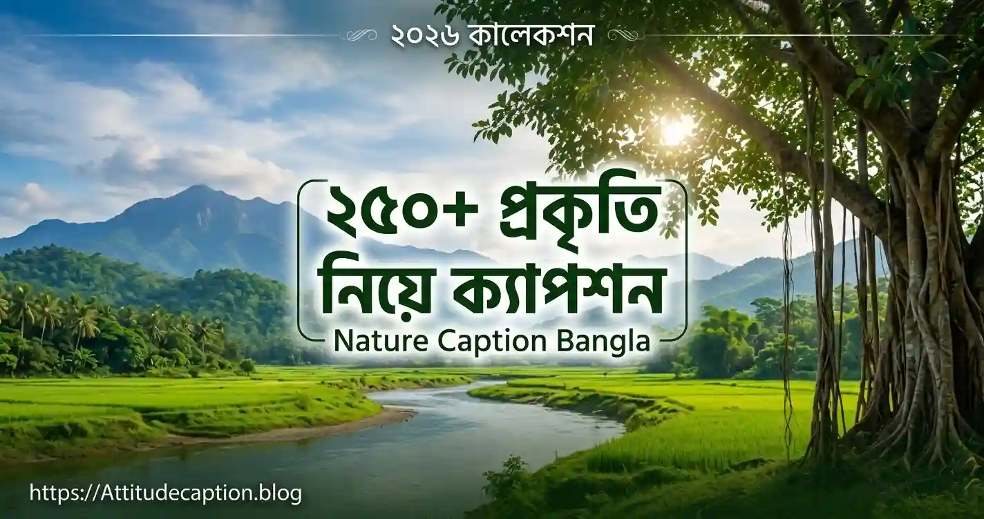 গ্রামের সবুজ প্রকৃতি নিয়ে ক্যাপশন - nature caption bangla